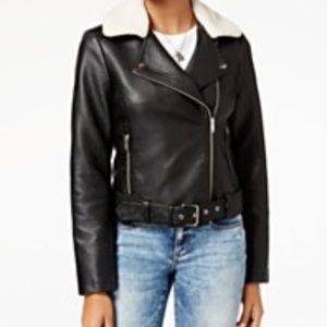 Leather jacket, moto jacket, black jacket,
